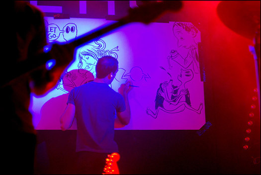 Menomena Collaborate With Friend Artist Live