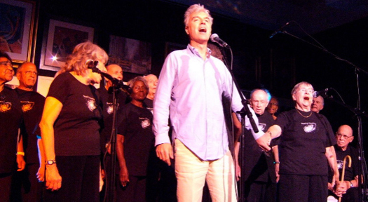 Photos: David Byrne With Senior Citizens Choir [New York, NY; 10/07/07]