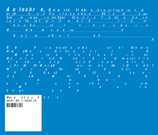 Autechre Offer Up Quaristice Tracklist, Tour