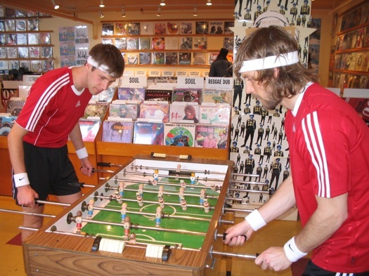 Photos: Menomena's Record Store Day Foosball Challenge [Portland, OR; 04/19/08]